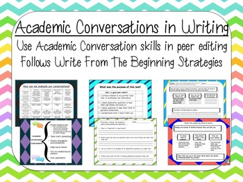 Preview of Academic Conversations In Writing- Digital Resource Powerpoint