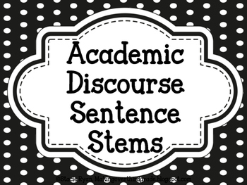 Preview of Academic Discourse Posters (plain polka dot)