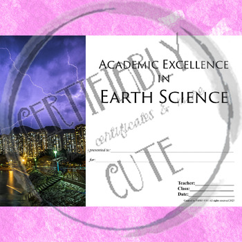 Preview of Academic Excellence in Earth Science Weather