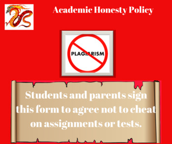 academic honesty in coursework policy 2015