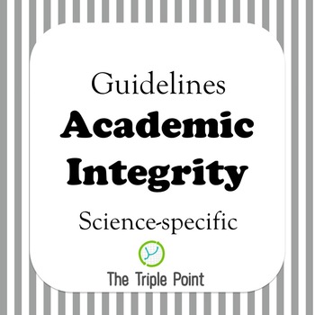 Preview of FREE: Academic Integrity guidelines (science specific)