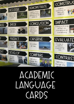 Preview of Academic Language Cards