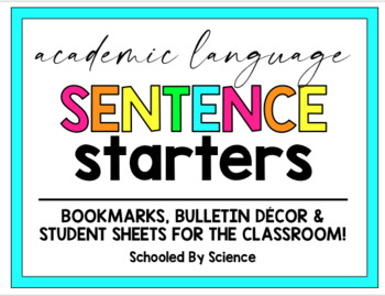 Preview of Academic Sentence Starters