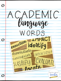 Academic Language Words
