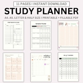 Academic Mastery Study Planner Bundle: Stay Organized, Suc