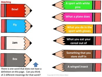 Academic Multiple Meaning Words - Common Core Aligned by Excuse My Speech