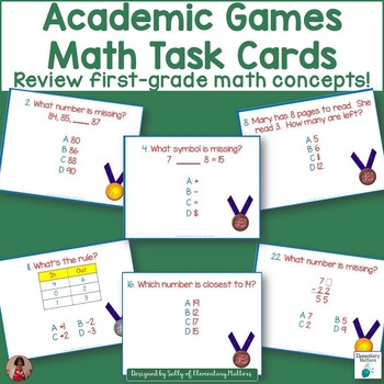 Preview of Academic Games Math Task Cards