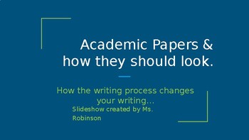 Preview of Academic Papers & How They Should Look