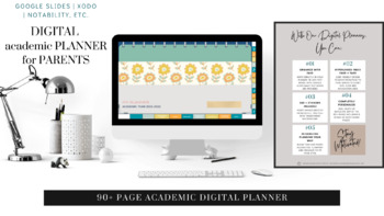 Preview of Academic Planner for Parents