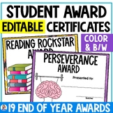 End of the Year ELA Activities - Class Awards - End of the