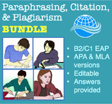 Academic Skills Bundle: Paraphrasing, Citing, & Avoiding P