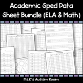 Academic Special Education Data Sheets Bundle (Reading, Wr