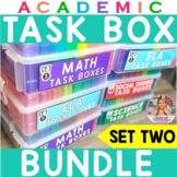 Academic Task Box Bundle-  Set two {96 task boxes} (K-2)