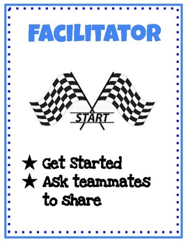 Preview of Academic Teaming Roles Anchor Chart (editable and fillable resource)