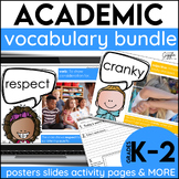 Academic Tier 2 Core K-2 Vocabulary Word of the Day Word W