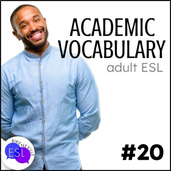 Preview of Academic Vocabulary 20 with Activities and Worksheets