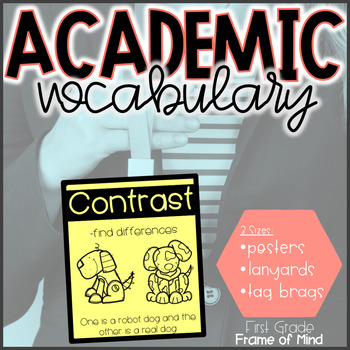 Preview of Academic Vocabulary | 3 Format Sizes