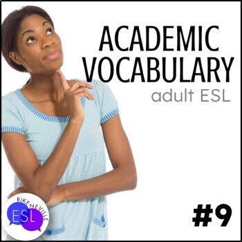 Preview of Academic Vocabulary 9 with Activities and Worksheets