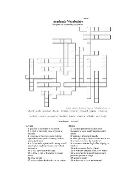 Crosswords and Notes for ALL Teaching Resources Teachers Pay Teachers