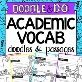 Academic Vocabulary Doodle Vocabulary, Test Prep Reading P