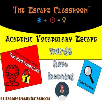 Preview of Academic Vocabulary Escape Room | The Escape Classroom