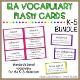 Academic Vocabulary Flash Cards Bundle (K-5)