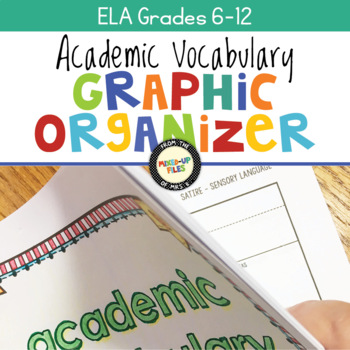 Preview of ELA Vocabulary Graphic Organizers Grades 6-12