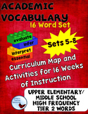 Word of the Week Academic Vocabulary Program Activities Se