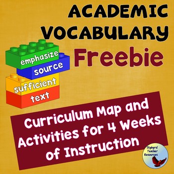 Preview of Vocabulary Academic Vocabulary Program Free Complete 4 Word Set