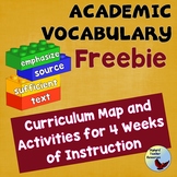 Vocabulary Academic Vocabulary Program Free Complete 4 Word Set