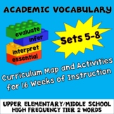 Academic Vocabulary Worksheets Assessments Activities Sets