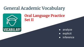 Preview of Academic Vocabulary Lesson & Practice II
