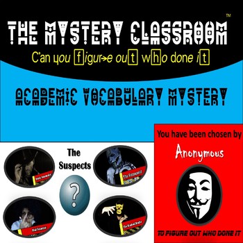 Preview of Academic Vocabulary Mystery | The Mystery Classroom (Distance Learning)
