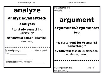 argument essay sentence frames