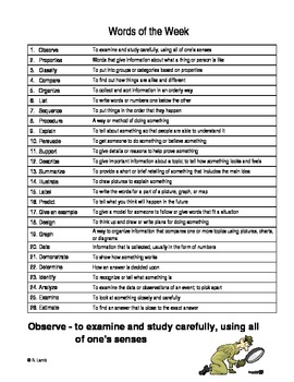 Preview of Academic Vocabulary Tasks