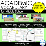 Academic Vocabulary Unit 