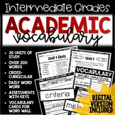 Academic Vocabulary | 36 Weeks - Word Work/Quizzes | Digit