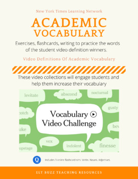 Preview of Academic Vocabulary. Videos. Test Prep. Writing. Flashcards. Online. SAT. GMAT.
