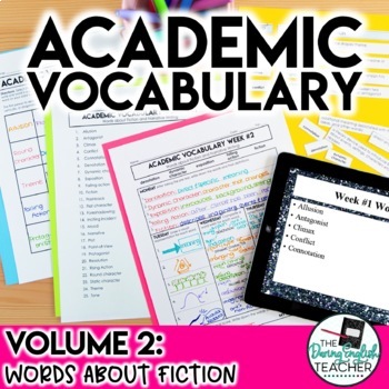 Preview of Academic Vocabulary Volume 2: Fiction and Narrative Writing