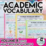 Academic Vocabulary Volume 8: High-Frequency CCSS Words #3