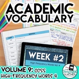 Academic Vocabulary Volume 9: High-Frequency Tier-2 Words #4