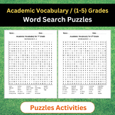 Academic Vocabulary | Word Search Puzzles Activities | Ele