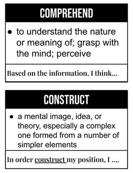 Preview of Academic Vocabulary Word Wall