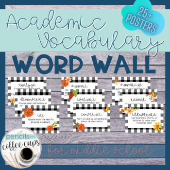 Preview of Academic Vocabulary Word Wall Posters