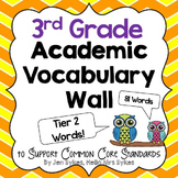 Academic Vocabulary Word Wall ~ Tier Two Words 3rd Grade