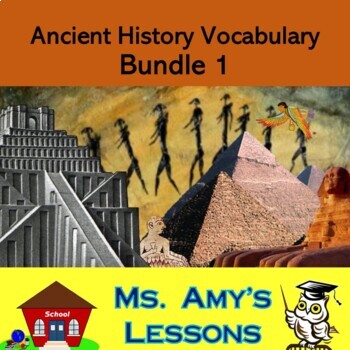 Preview of Academic Vocabulary and Concepts for Ancient Civilizations Bundle 1