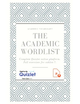 Preview of Academic Word List 7. PPTx. AWL. Vocabulary. Test prep. Quiz. Assessment. ESL