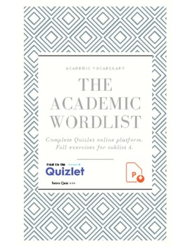 Preview of Academic Word List. Sublist 4. Vocabulary. AWL. SAT. GMAT. Test Prep. ESL. GMAT