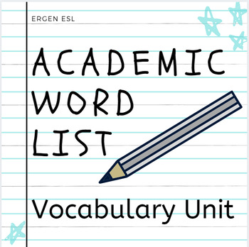 Preview of Academic Word List Tier 2 Vocabulary Unit