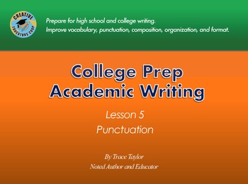 Preview of Academic Writing, Lesson 5: Punctuation (made simple)